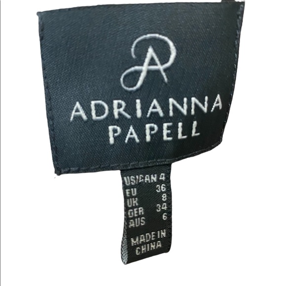 ADRIANNA PAPELL Lace Illusion Midi Size 4 - Picture 14 of 15